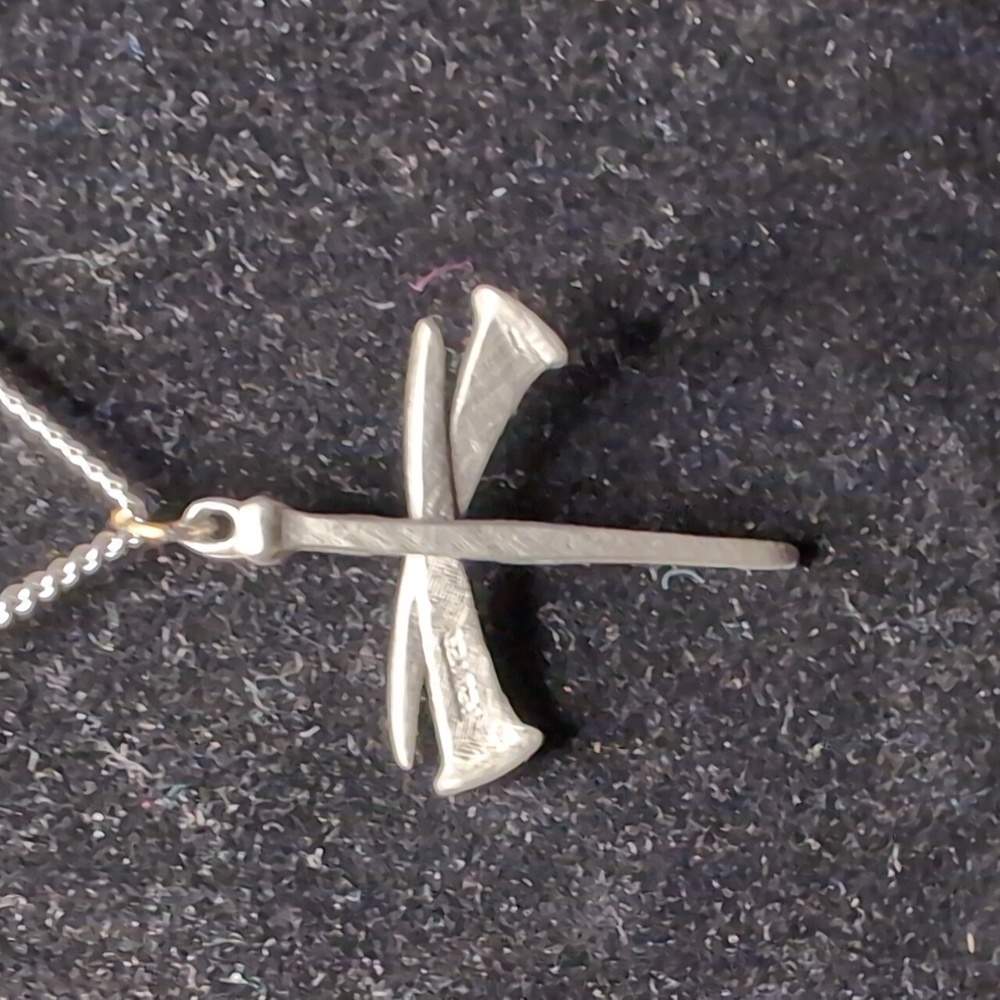 Pewter Cross Necklace - Picture 3 of 7